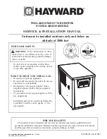 Preview for 1 page of Hayward ABG135 Service & Installation Manual