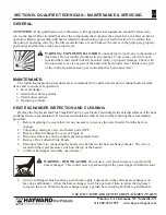 Preview for 29 page of Hayward ABG135 Service & Installation Manual