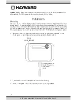 Preview for 2 page of Hayward AQL2-WB-PS-4 Owner'S Manual