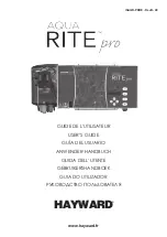 Hayward AQUA RITE pro User Manual preview