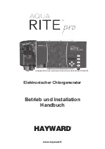 Предварительный просмотр 67 страницы Hayward AQUA RITE pro User Manual