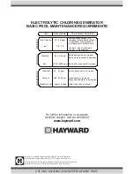 Preview for 20 page of Hayward AquaRite AQR15 Owner'S Manual