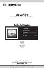 Предварительный просмотр 21 страницы Hayward AquaRite AQR15CUL Owner'S Manual