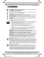 Предварительный просмотр 2 страницы Hayward Blu Important Safety Instructions Manual