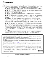 Preview for 3 page of Hayward CL220BR series Owner'S Manual