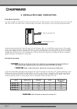 Предварительный просмотр 10 страницы Hayward ENERGYLINE INVERTER Series Installation & Operation Manual