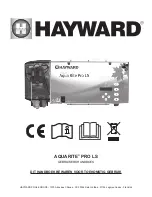 Предварительный просмотр 66 страницы Hayward GOLDLINE Aqua Rite Pro LS User Manual