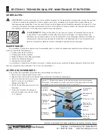 Preview for 40 page of Hayward H150FD (French) Manuel D'Entretien Et D'Installation