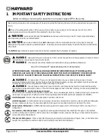 Предварительный просмотр 3 страницы Hayward HCV375 Instruction Manual