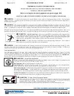 Preview for 2 page of Hayward HeatPro HP20654BT Parts Manual