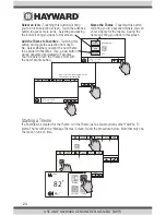 Preview for 24 page of Hayward HL2350020VSP Operation Manual