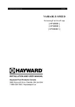 Preview for 1 page of Hayward HP40BEE Installation And User Manual