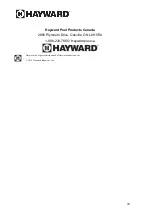 Preview for 20 page of Hayward HP40BEE Installation And User Manual