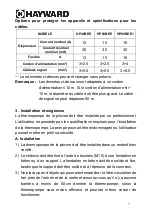 Preview for 28 page of Hayward HP40BEE Installation And User Manual