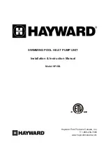 Preview for 1 page of Hayward HP65A Installation Instructions Manual