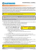 Preview for 12 page of Hayward HRSN6 series Installation, Operation And Maintenance Instructions