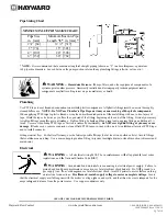 Предварительный просмотр 7 страницы Hayward LifeStar MV Series Installation, Operation And Maintenance Instructions