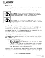 Предварительный просмотр 10 страницы Hayward LifeStar MV Series Installation, Operation And Maintenance Instructions