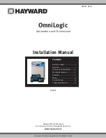 Hayward OmniLogic Installation Manual preview