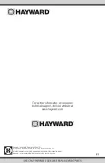 Preview for 64 page of Hayward OmniPL HLBPLUS4W Installation Manual