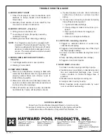 Preview for 4 page of Hayward Power-Flo LX Installation And Operating Instructions