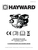 Preview for 72 page of Hayward PowerFlo VS 300 User Manual