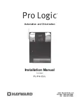 Preview for 1 page of Hayward Pro Logic PL-P-4-CUL Installation Manual