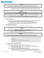 Предварительный просмотр 5 страницы Hayward PVC Series Installation, Operation And Maintenance Instructions