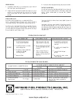 Preview for 4 page of Hayward S-210T Quick Manual