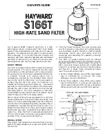 Предварительный просмотр 1 страницы Hayward S166T Owner'S Manual