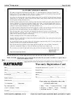 Preview for 15 page of Hayward SP3215X20 SP3015EEAZ SP3015X20AZSP3215EE SP3220X25 SP3020EEAZ SP3020X25AZSP3220EE Owner'S Manual