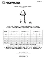 Hayward Star-Clear™ Installation & Operation Manual preview