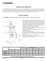 Предварительный просмотр 13 страницы Hayward SWIMCLEAR C3030EURO Owner'S Manual