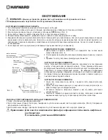 Предварительный просмотр 63 страницы Hayward SWIMCLEAR C3030EURO Owner'S Manual