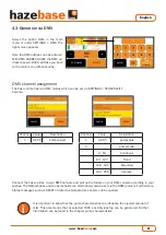 Предварительный просмотр 8 страницы HazeBase base-prime Operation Manual
