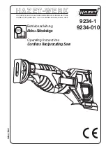 HAZET-WERK 9234-010 Operating Instructions Manual preview