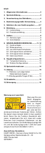 Preview for 2 page of Hazet 1992-1 Operating Instructions Manual