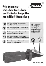 Preview for 1 page of Hazet 4810C Directions For Use Manual