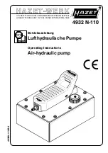 Preview for 1 page of Hazet 4932 N-110 Operating Instructions Manual