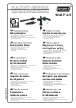 Hazet 9048 P-2/3 Operating Instructions Manual preview