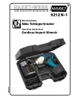 Hazet 9212 N-1 Operating Instructions Manual preview