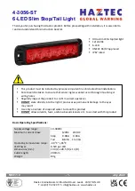 Preview for 1 page of Haztec 4-3056-ST Installation Notes