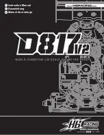 Preview for 1 page of HB Racing D817 V2 Instruction Manual