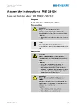 Preview for 1 page of HB-THERM M8125-EN Assembly Instructions