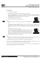 Предварительный просмотр 12 страницы HBC-Radiomatic PM NTU Operating Instructions Manual