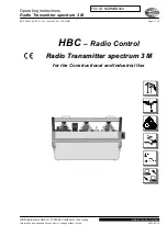 Preview for 1 page of HBC-Radiomatic spectrum 1 M Operating Instructions Manual