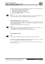 Preview for 9 page of HBC-Radiomatic spectrum 1 M Operating Instructions Manual