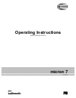 Preview for 1 page of HBC micron 7 Operating Instructions Manual