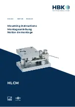 Предварительный просмотр 1 страницы HBK HLCM Mounting Instructions