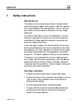 Preview for 3 page of HBM AED9101D Operating Manual